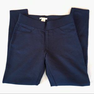 Marty M Navy Blue Heathered Ponte Pants Size XS